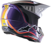 S M5 Sail Helmet Violet/Blk/Slvr Glossy Xl