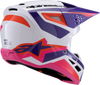 Sm3 Heat Helmet White/Purple/Pink Glossy Lg