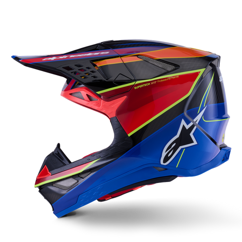 Supertech S M10 Era Helmet Blu/Rd/Ylw Fluo Glossy Xl