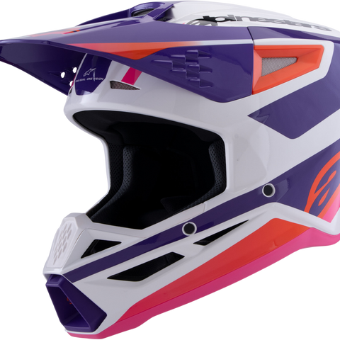 Sm3 Heat Helmet White/Purple/Pink Glossy Lg